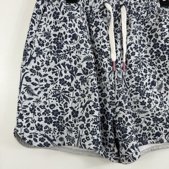 NWT Floral Rabbit Print Joules Sian Marled Ditsy Short US 2 Gray 100% Cotton - Picture 3 of 13